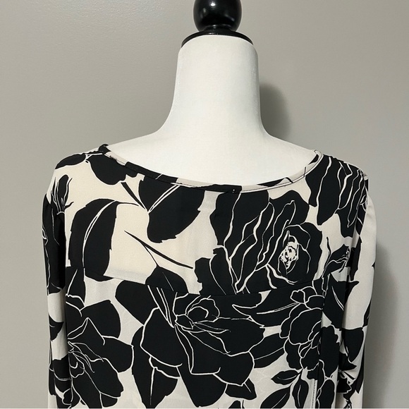 Joseph Ribkoff Floral Print High Low Long Sleeve Tunic Top - Picture 8 of 11